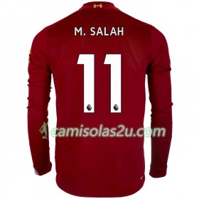 Camisolas de Futebol Liverpool M.Salah 11 Equipamento Principal 2019/20 Manga Comprida